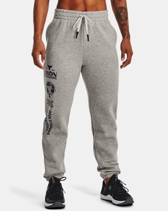 Women's Project Rock Iron Paradise Fleece Pants in Gray image number 0